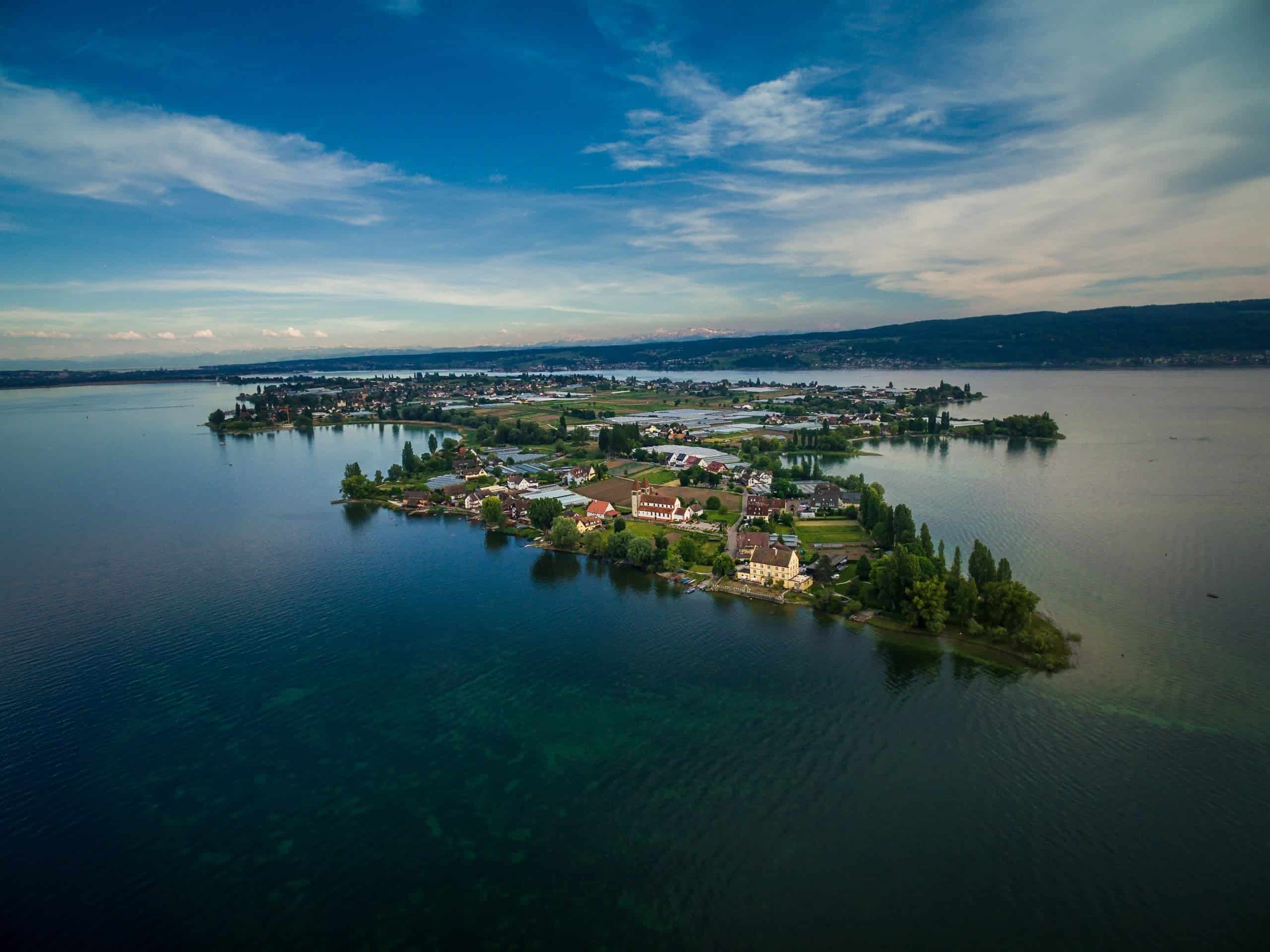 Reichenau von oben Reichenau von oben