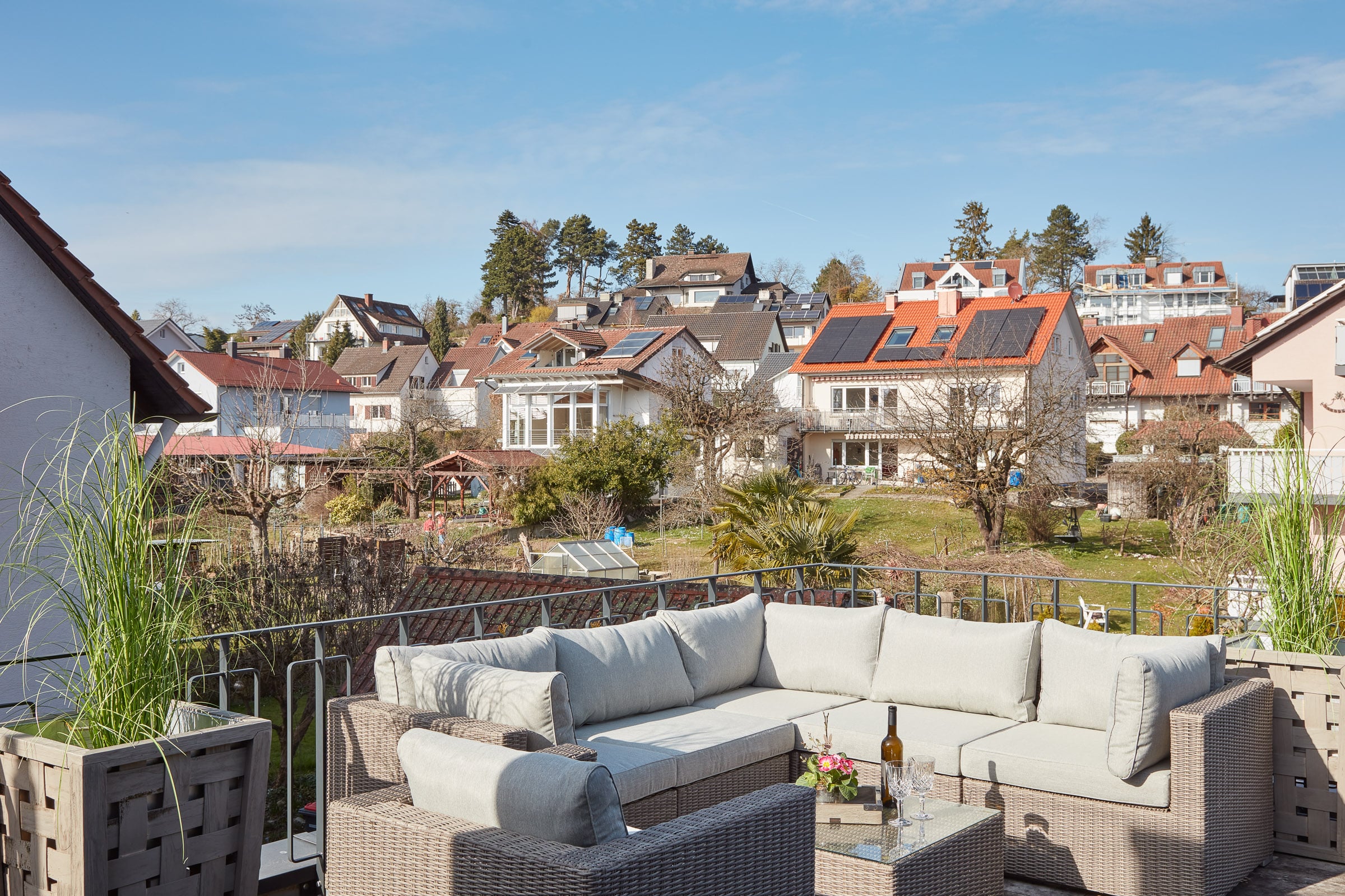 Marx Managt Seehaus Allensbach Loft-Imperia Dachterrasse mit Ausblick Marx Managt Seehaus Allensbach Loft-Imperia Dachterrasse mit Ausblick